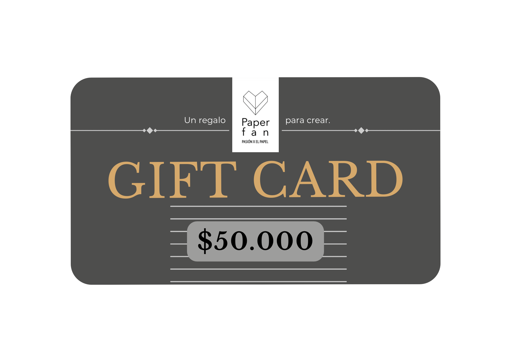 Gift Card PARA VOLVER A CREAR
